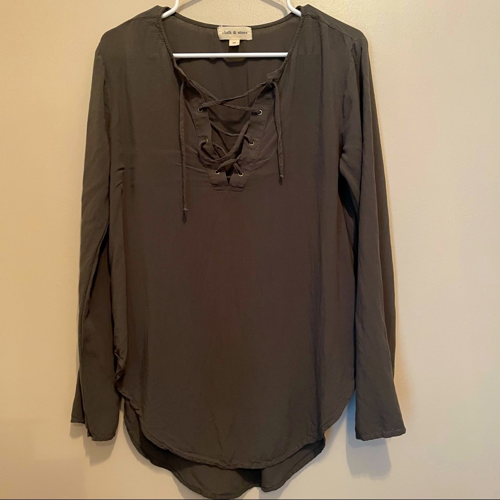 Anthropologie Cloth & Stone Rayon Top